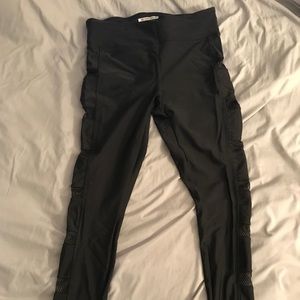 Athletic Mesh Panel Leggings